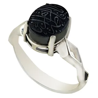 انگشتر نقره زنانه ملک زیور مدل یا فاطمه زهرا حدید ...