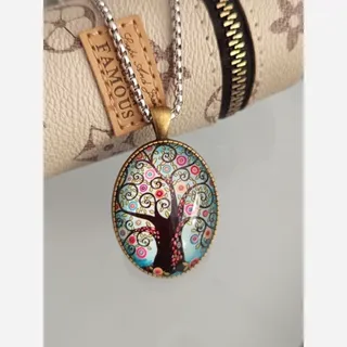 گردنبند درخت زندگی رزین طرح 10