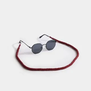 بندعینک منجوق بافت عنابی