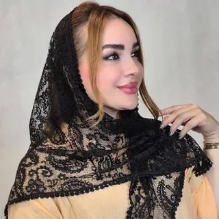 روسری ۳ گوش توری ۳۵۷۰۰۴۸۷