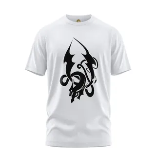 تی شرت آستین کوتاه زنانه هومرو مدل TW167 طرح اژدها