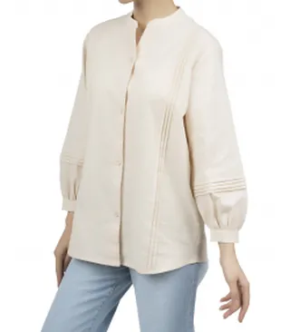 شومیز آستین بلند لینن زنانه جوتی جینز JootiJeans کد 41731621