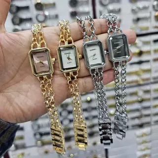 ساعت مچی زنانه چنل بند استیل زنجیری  طرح کارتیر دارای 6 ماه گارانتی موتور chanel 