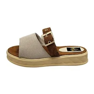 صندل زنانه سیی 1966 مدل مراکشی لژدار کد 2306.1 رنگ شتری