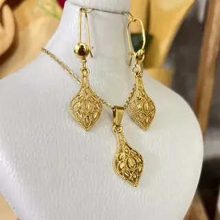 نیم ست زنانه طرح طلا103