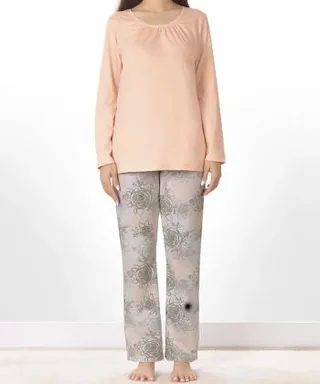 ست تيشرت آستين بلند و شلوار زنانه ناربن كد WS3951