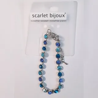 دستبند زنانه نگین آبی اسکارلت بیژوکس scarlet bijiux آلمان (ارسال رایگان)