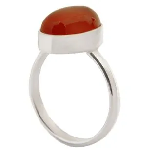 انگشتر نقره زنانه مدل رکاب پشت بسته حرز دار سنگ عقیق کد AW_700