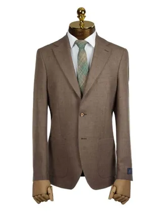 کت تک مردانه قهوه ای ال سی من 022