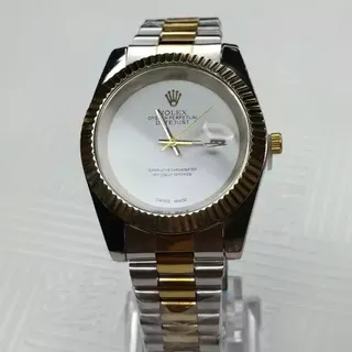  ساعت مچی مردانه بند استیل شیشه تلسکوپی رولکس Rolex 