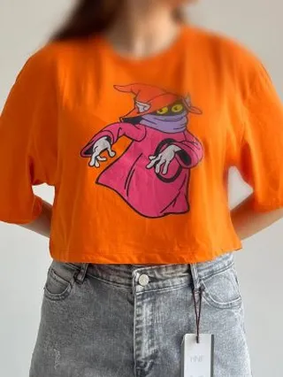 تیشرت کراپ وارداتی Cotton on (voodoo )