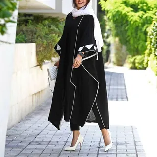 مانتو عبایی هلما جنس ابروبادی