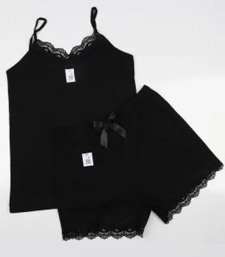 ست تاپ و شورتک نخی کبریتی کد  132156
