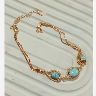 دستبند فیروزه نیشابوری اصلی زنانه6