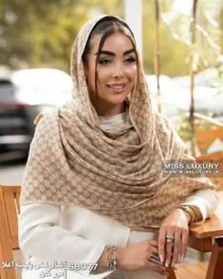 شال نخی پلیسه دورگان S8077