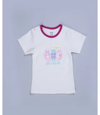 تیشرت آستین کوتاه نوزاد دخترانه روکو مدل 40070090