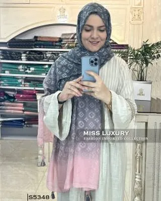 شال پلیسه نخی وارداتی S5348