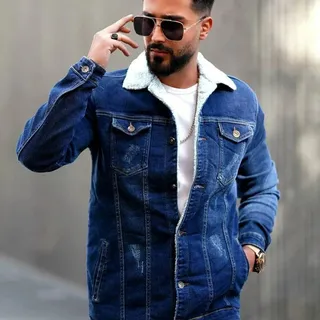 کت جین سرمه ای  فوق العاده شیک و با کیفیت