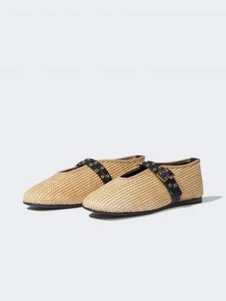 کفش تخت زنانه بژ دفکتو