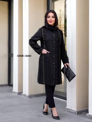 مانتو مجلسی زنانه ژاکارد ساتن درجه یک(تمام ژاکارد)