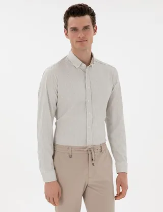 پیراهن آستین بلند مردانه پیر کاردین