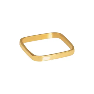 انگشتر طلا 18 عیار زنانه سنجاق مدل مربع کد 2R160 س...