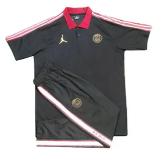 پلوشرت شلوار پاریسن ژرمن Paris Saint Germain Polo shirt Jersey Black Red