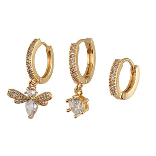 گوشواره زنانه وای اس ایکس مدل پروانه کد AAC678 بست...