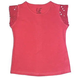 بلوز آستین کوتاه دخترانه لینتل مدل دنا 0098