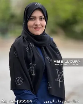 شال نگین دار ال-وی هفت رنگ S5564