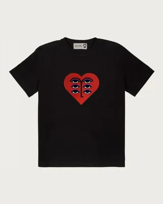 WOMEN HEART COTTON T-SHIRT