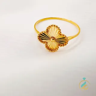 انگشتر طلا تراشه دار یکتاخواه