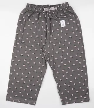 شلوارک نخی و راحتی زنانه طرح دار کد 133186