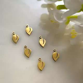 پلاک آویز ساعتی طرح برگ طلایی(فروش محصول  بصورت دونه ای میباشد)