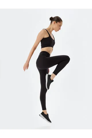 Kotonخیاطی کمر بالا با تفصیل لاغر و نرم کلید نرم و محکم ورزش تنگ در هم تنیده