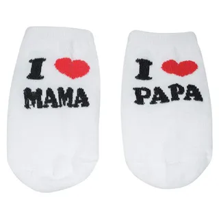 جوراب نوزادی فیلاردی مدل I LOVE MAMA PAPA کد FF-13...