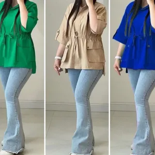 کت کراپ گلیمی رویه گلیمی 