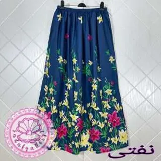 دامن نخی بلند لیلیوم در رنگبندی متنوع(کد1377)