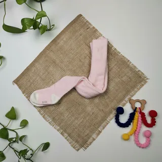 جوراب شلواری برند poco piano تو حوله ای صورتی رنگ – 2 تا 4 سال