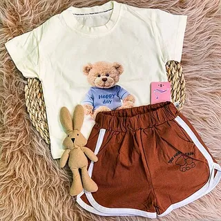 تیشرت و شلوارک تدی کد ۰۰۱۴