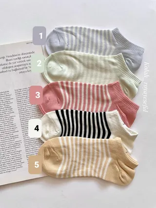 جوراب پاستیلی راه راه