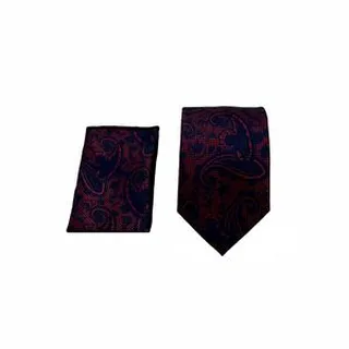 ست کراوات و دستمال جیب مردانه آریوان مدل بته جقه کد TB9902