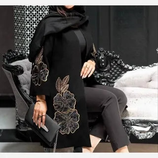 مانتو زنانه گلدوزی عیدانه ارسال رایگان 