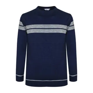 پلیور مردانه مدل یقه گرد حاشیه دار