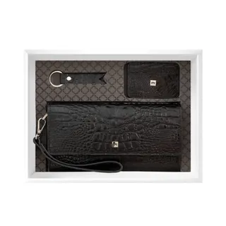 ست کیف پول پاسپورتی مردانه مدل Y102