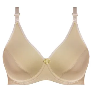 سوتین زنانه پانیذ مدل فنردار کد 22205 رنگ کرم