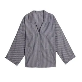 شومیز آستین بلند یقه برگردان زنانه مدل khk99 رنگ طوسی