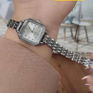 ساعت مچی زنانه ظریف هانگری نقره ای