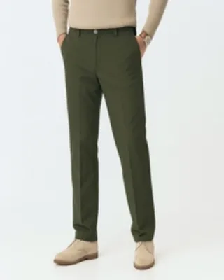 شلوار پنبه کتان کلاسیک مردانه سبز روشن