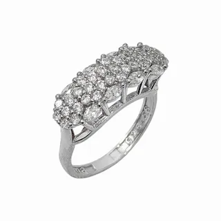 انگشتر نقره زنانه مدل فلاور 73